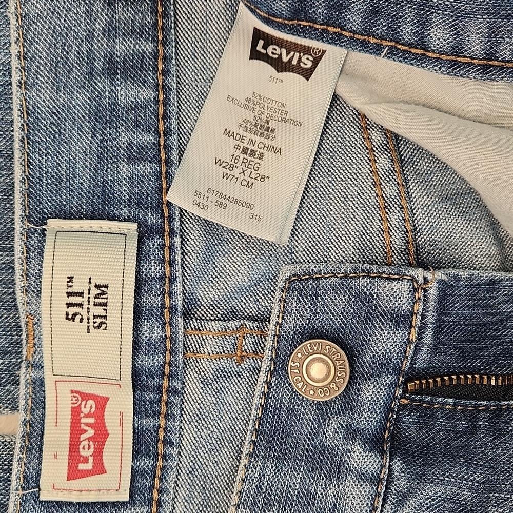 Levis Red Tag 511 Size 16 Reg 28 Jeans - Picture 17 of 17